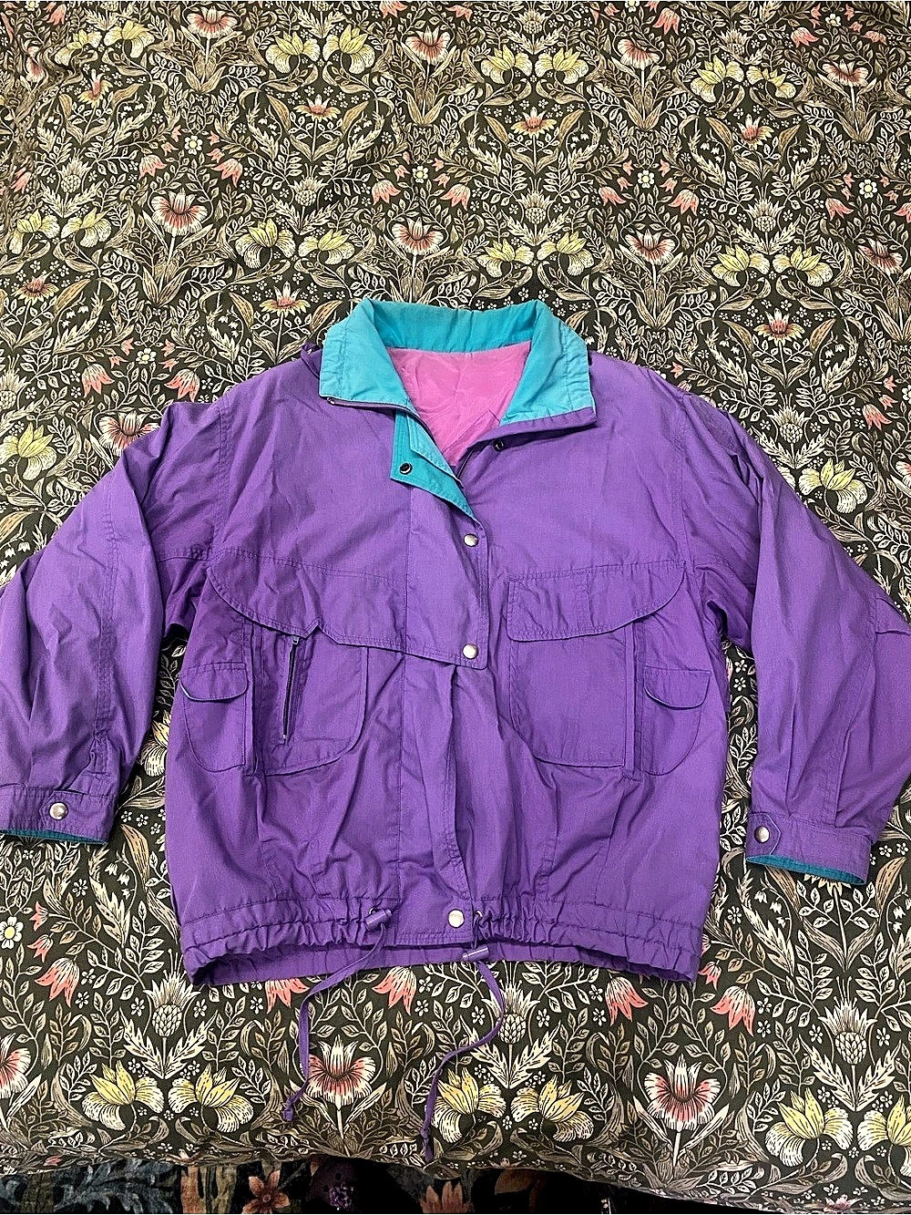 Purple Lightweight Jacket Vintage Windbreaker